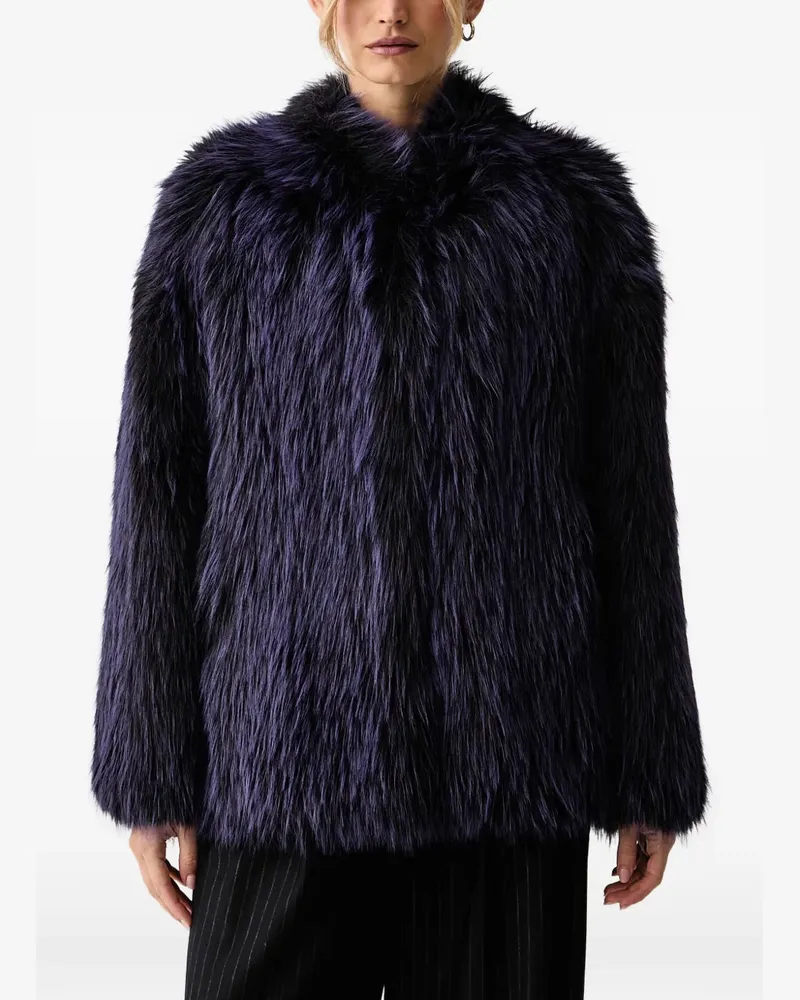 Patrizia Pepe faux-fur jacket - Blau Blau
