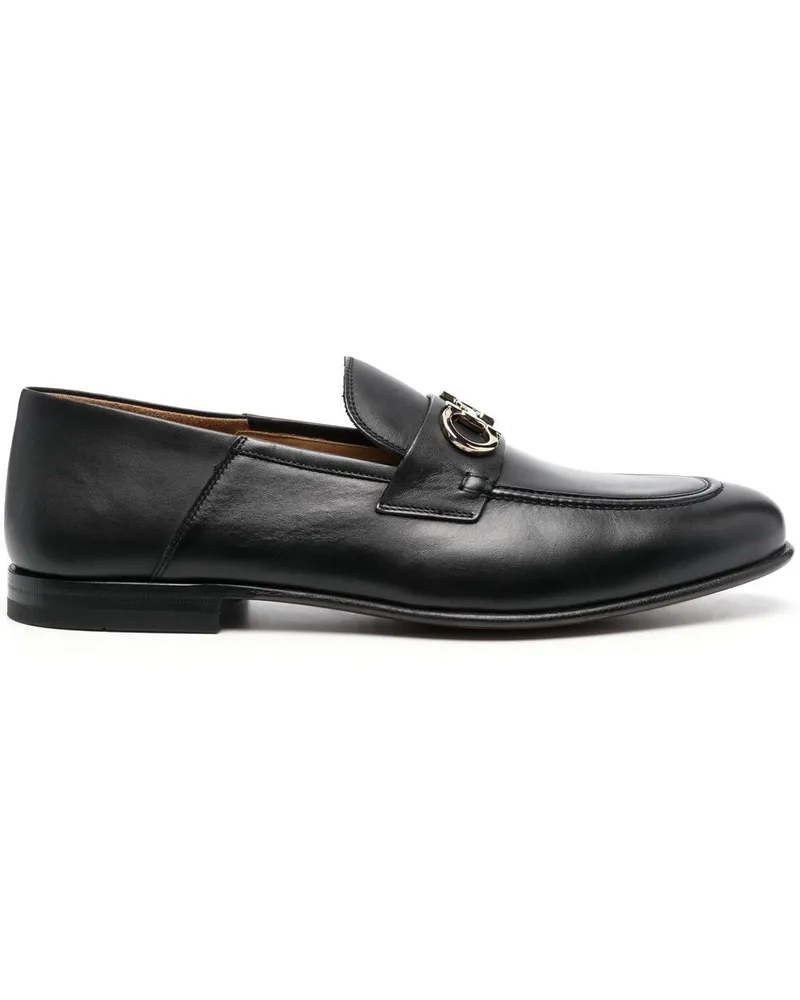 Ferragamo Loafer mit Gancini-Spange - Schwarz Schwarz