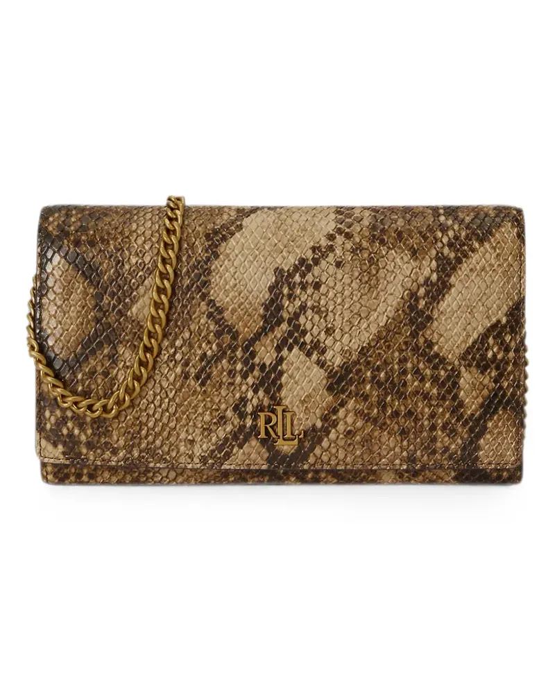 Ralph Lauren Mittelgroße Adair II Gürteltasche mit Schlangen-Effekt - Braun Braun