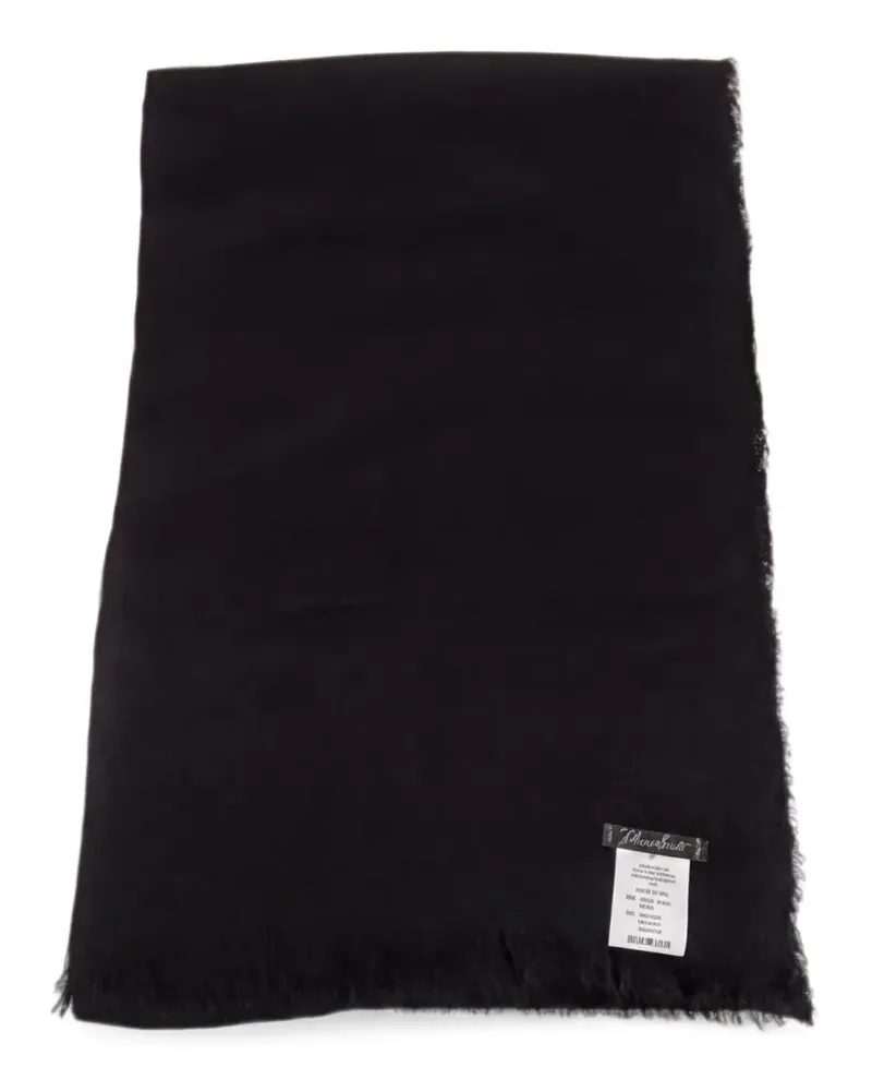 Faliero Sarti frayed-edge scarf - Schwarz Schwarz