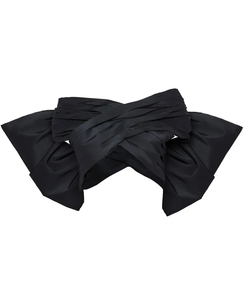 Carolina Herrera New York Schulterfreies Cropped-Top - Schwarz Schwarz