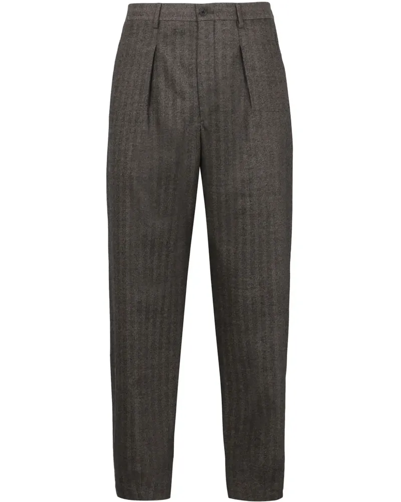 Giorgio Armani Tapered-Hose mit Nadelstreifen - Grau Grau