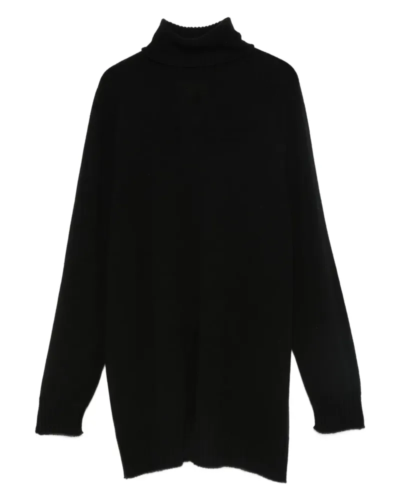 Twin-Set Kaschmirpullover mit Rollkragen - Schwarz Schwarz