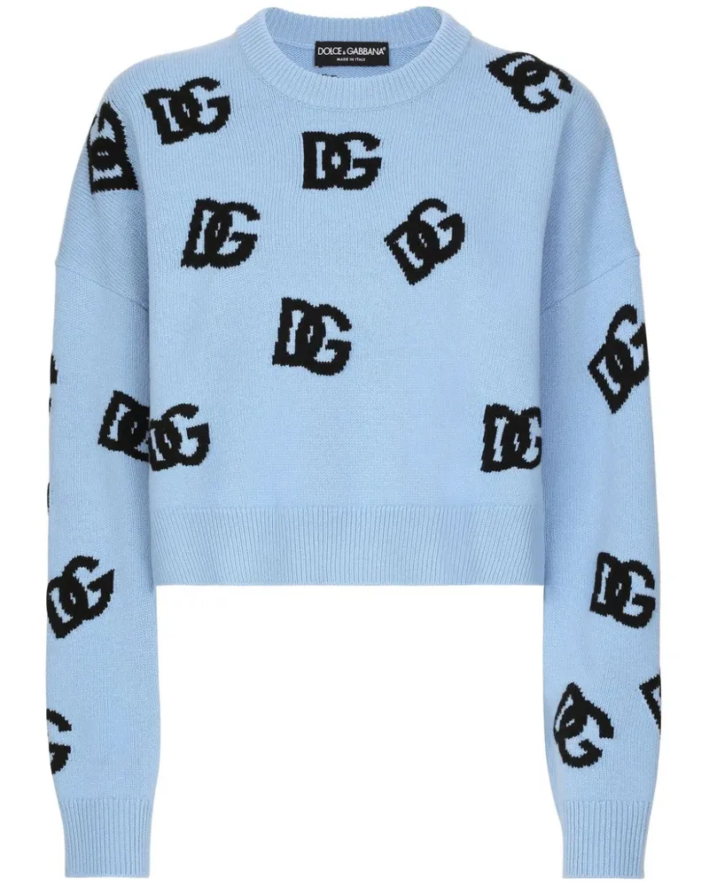 Dolce & Gabbana Pullover mit Logo-Stickerei - Blau Blau