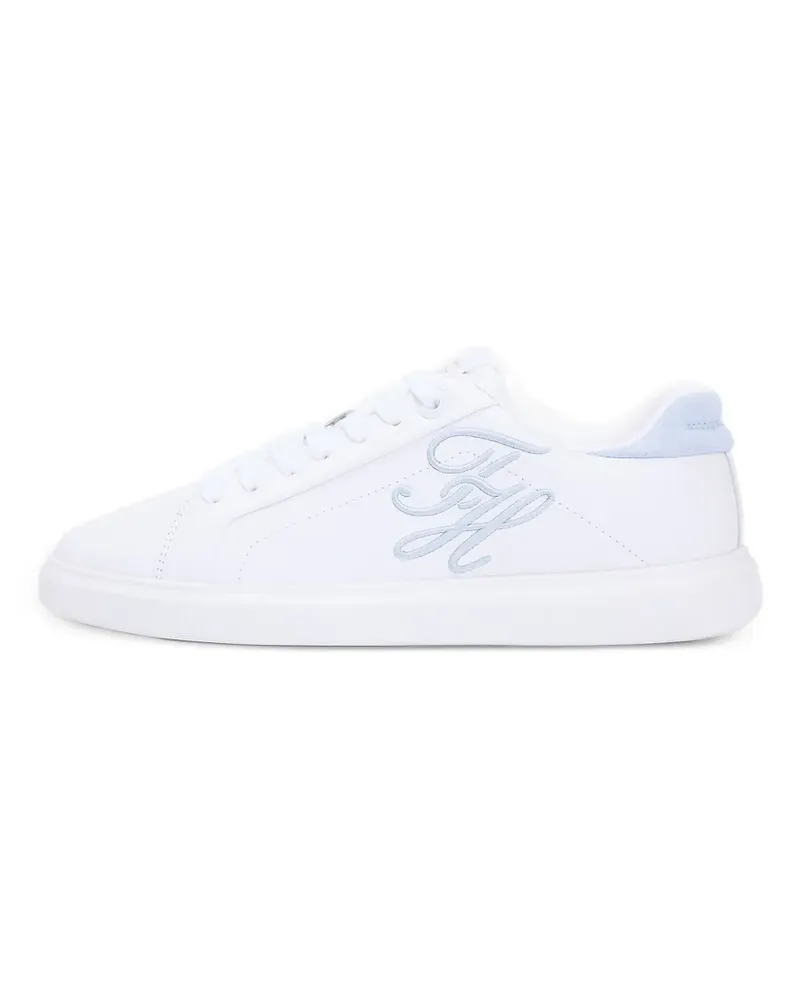 Tommy Hilfiger Sneakers mit Logo-Stickerei - Weiß Weiß