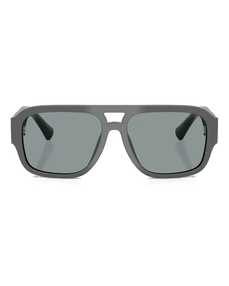 Dolce & Gabbana Sonnenbrille mit eckigem Gestell - Grau Grau