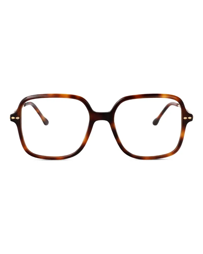 Isabel Marant Brille mit eckigem Gestell - Braun Braun