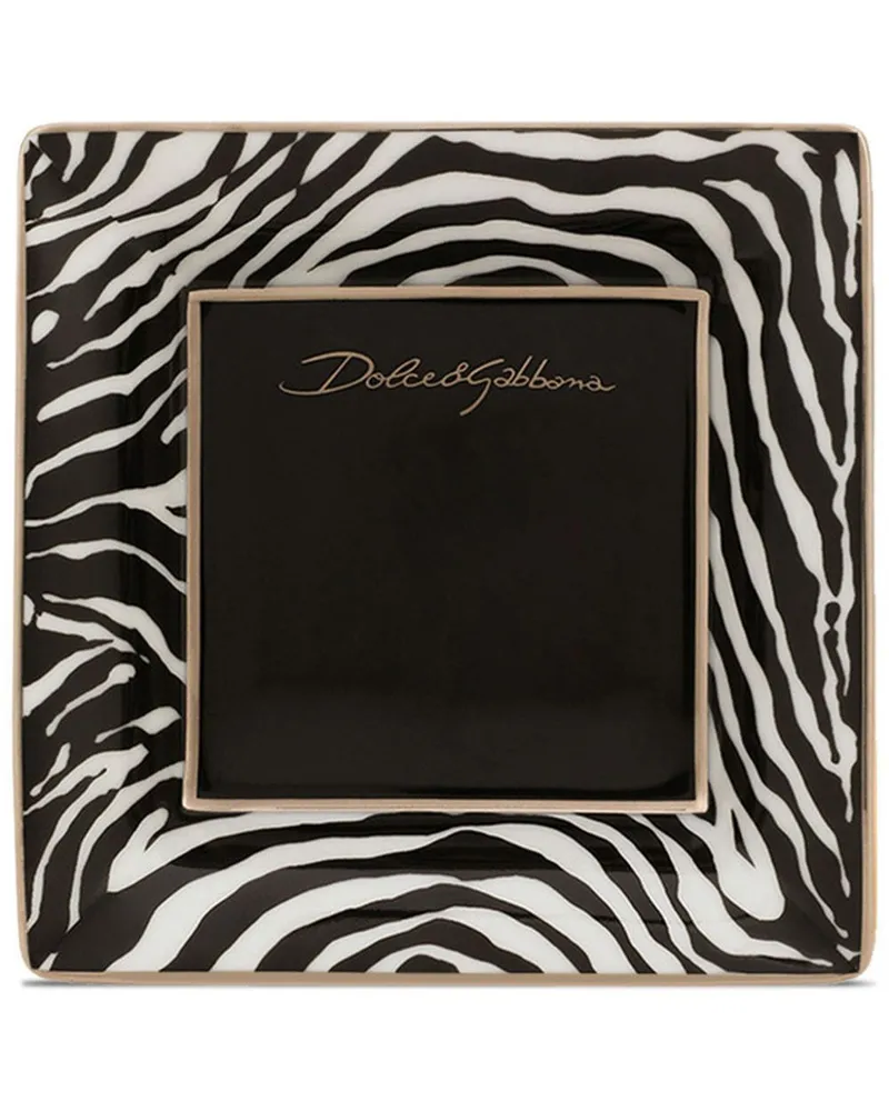 Dolce & Gabbana Schmuckablage aus Porzellan (10cm) - Schwarz Schwarz
