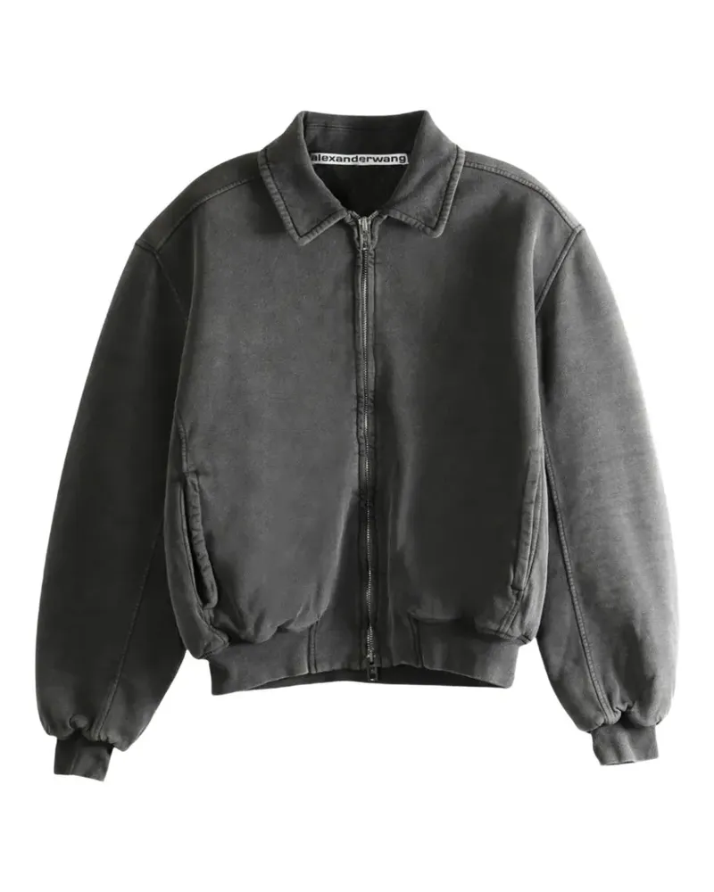 Alexander Wang zip-up bomber jacket - Grau Grau