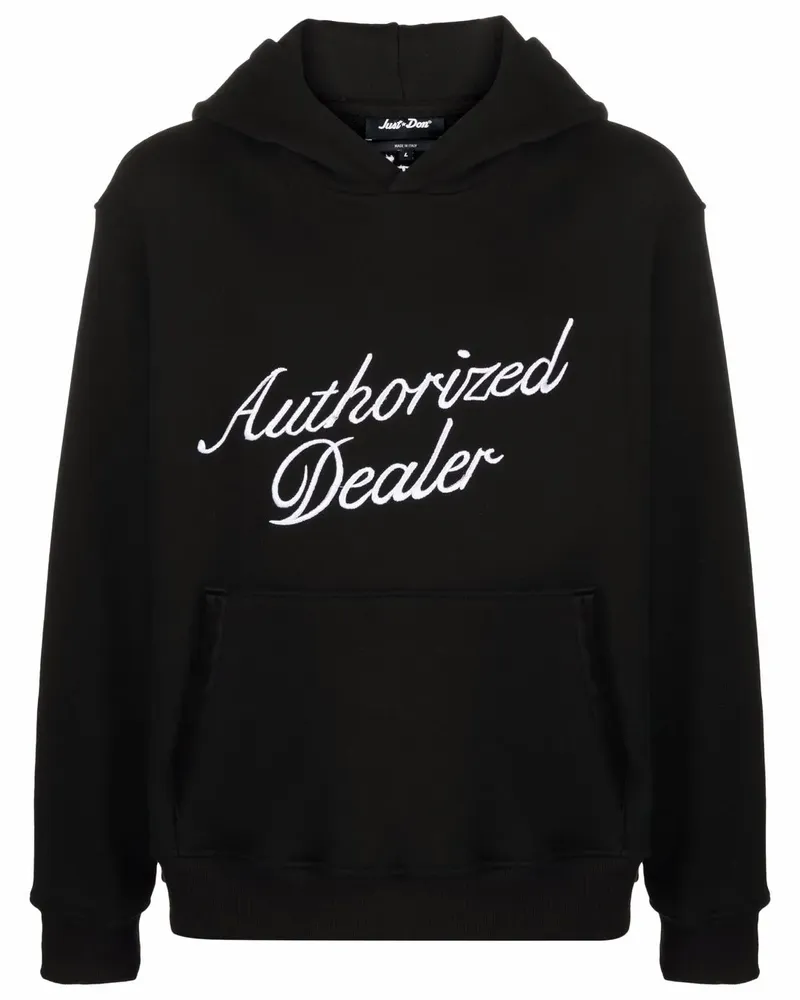 JUST DON Authorized Dealer Hoodie - Schwarz Schwarz