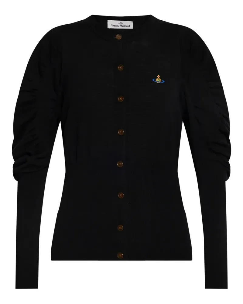 Vivienne Westwood Eli Cardigan mit Puffärmeln - Schwarz Schwarz