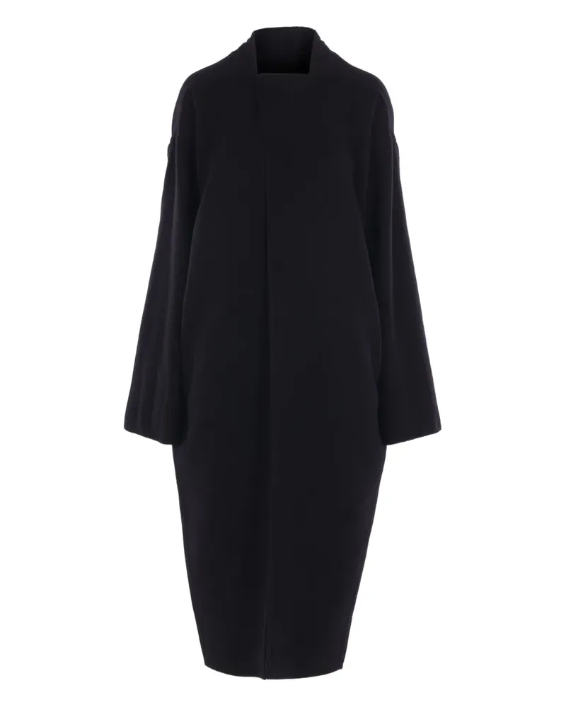 Rick Owens Island Wollmantel - Schwarz Schwarz