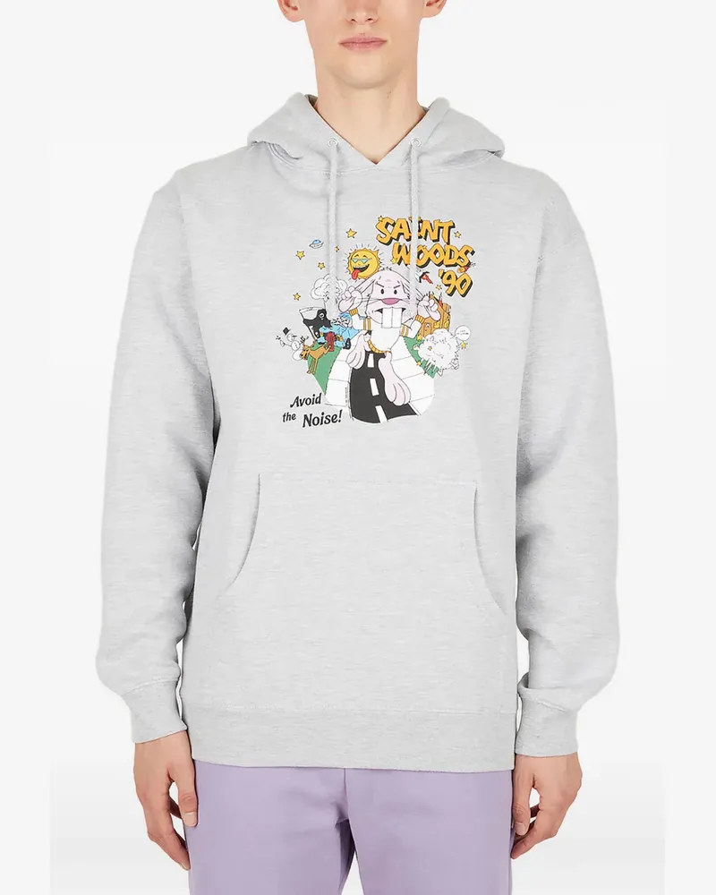 Saintwoods Hoodie mit Kängurutasche - Grau Grau