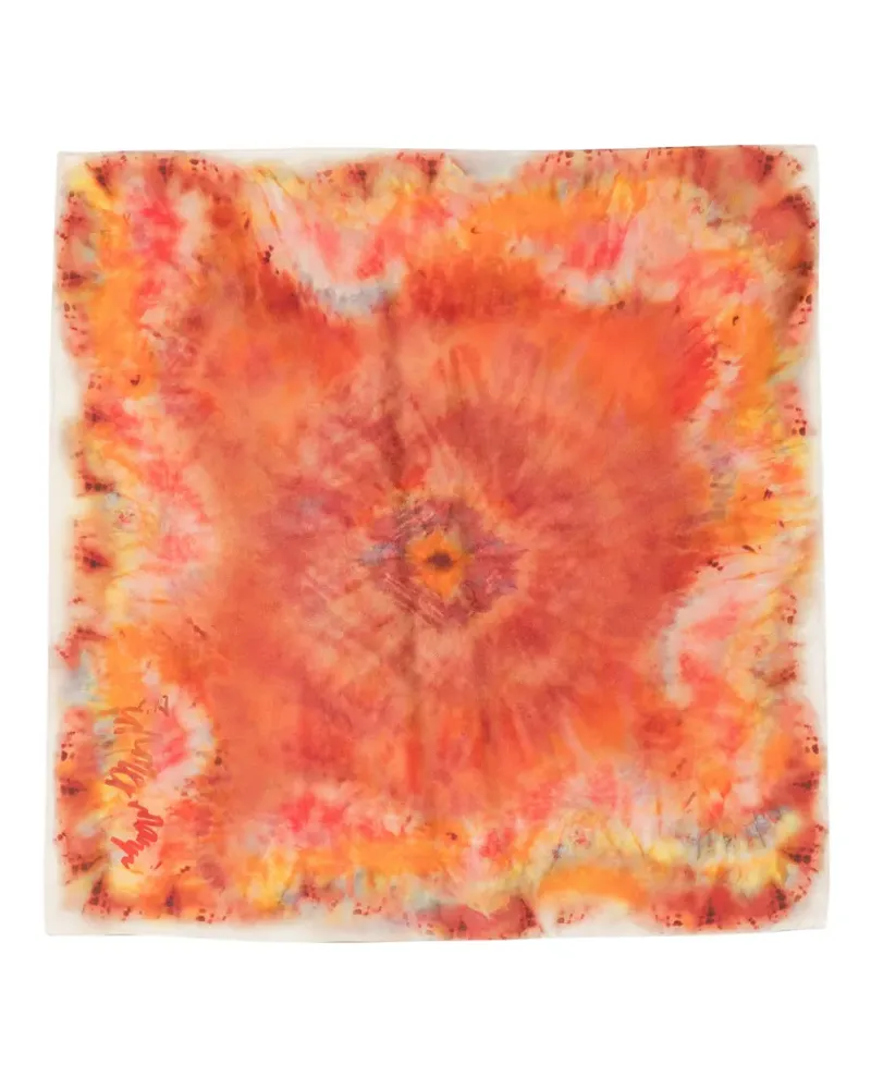 Zimmermann tie-dye scarf - Rot Rot
