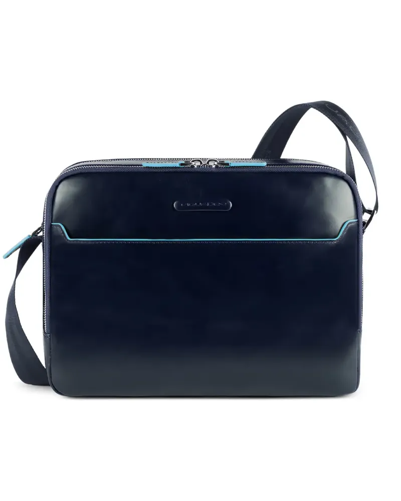 Piquadro Rucksack aus Leder - Blau Blau