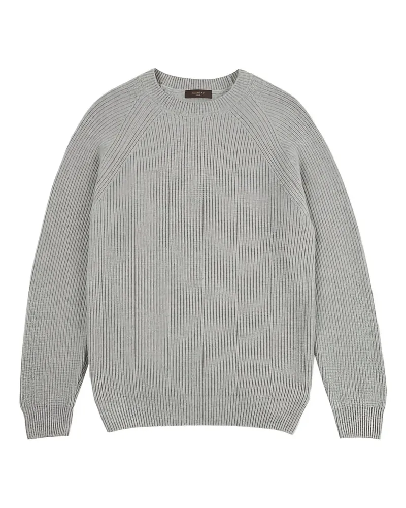Incotex Gerippter Pullover - Grau Grau