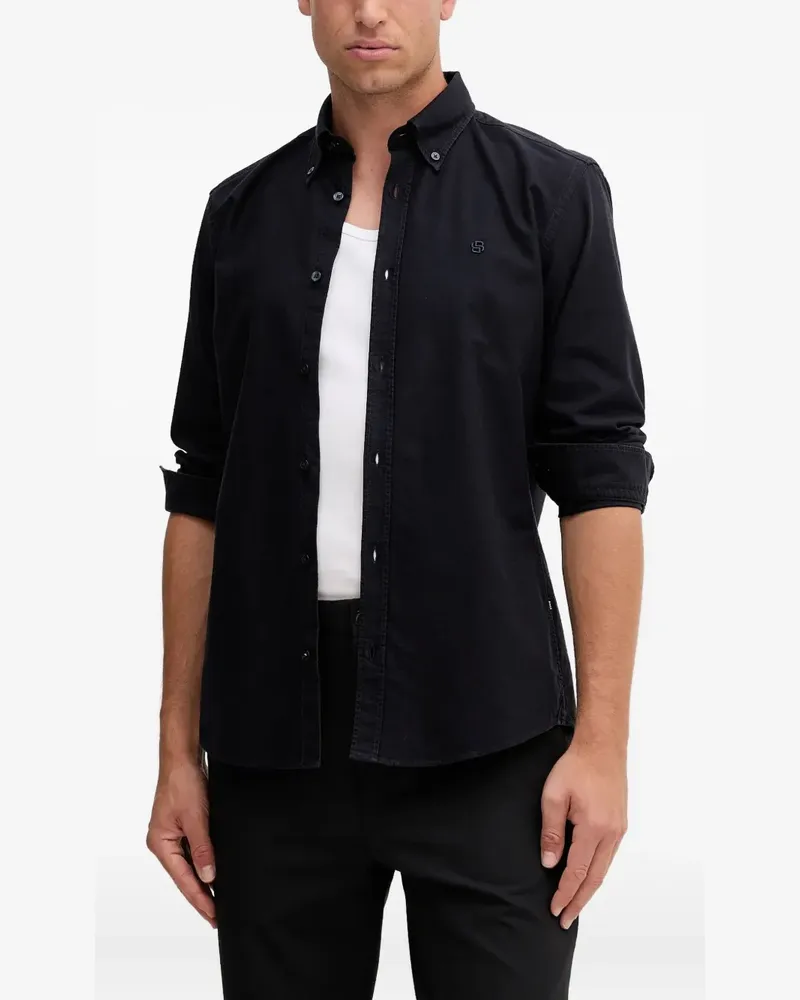 HUGO BOSS Hemd mit Logo-Detail - Blau Blau