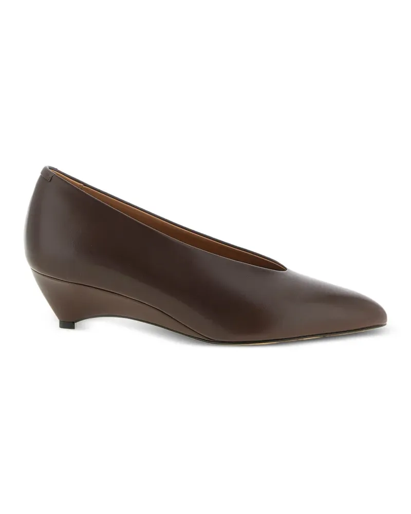 Jil Sander Arc Pumps mit Design-Absatz - Braun Braun