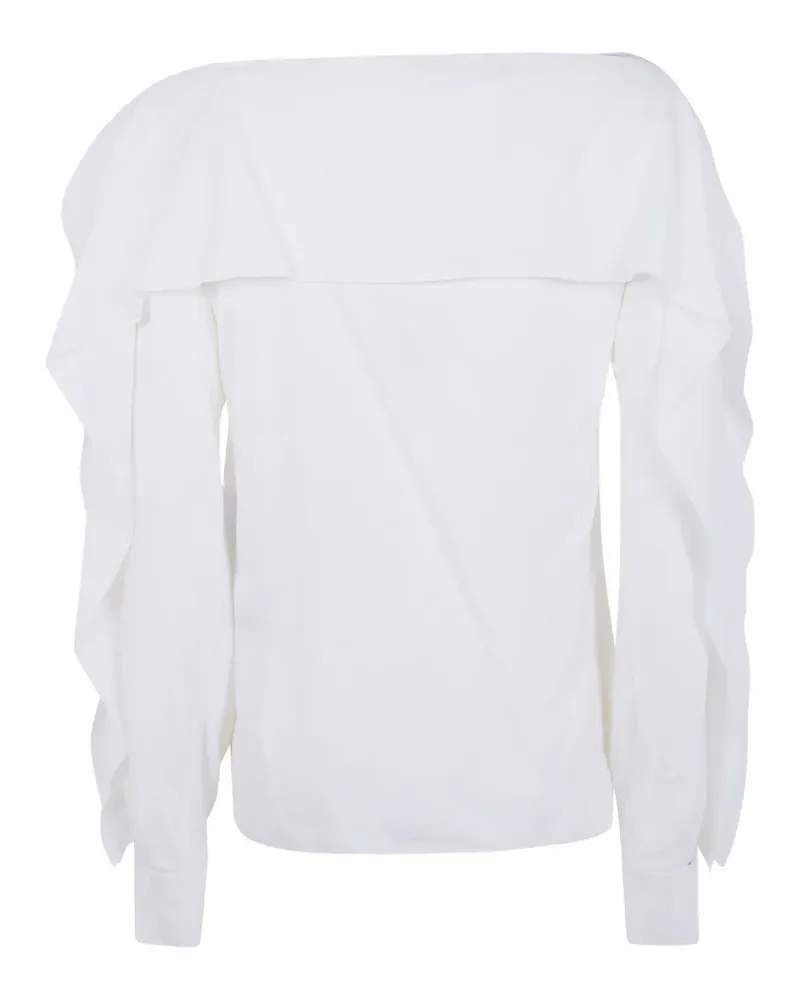 Lanvin Gerüschter Strick mit Reißverschluss - Weiß Weiß