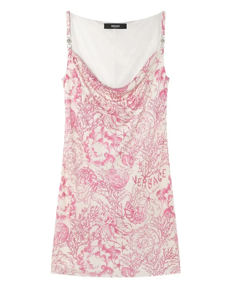 Versace Underwater Barocco Minikleid - Rosa Rosa