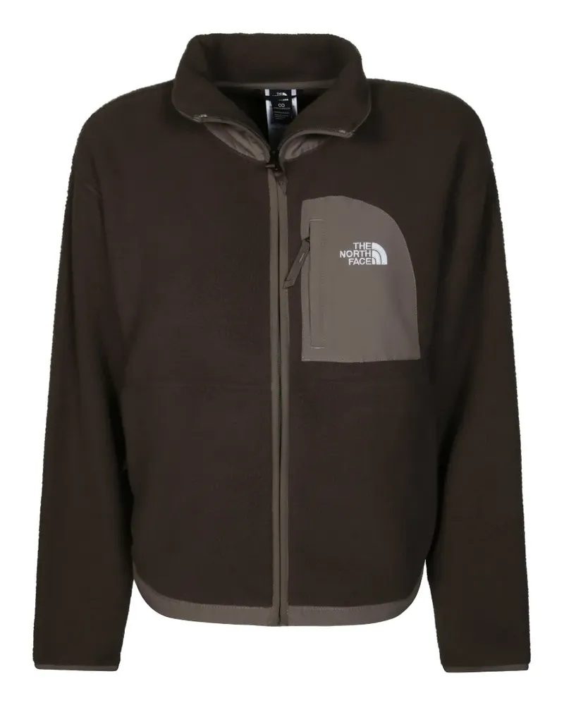 The North Face Yumiori Off-Peak fleece zip-up bomber jacket - Braun Braun