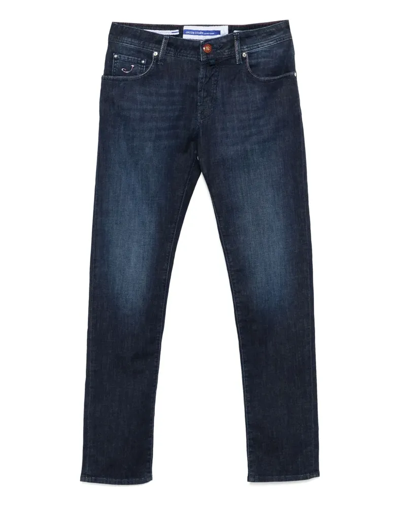 Jacob Cohën Jeans mit Logo-Patch - Blau Blau