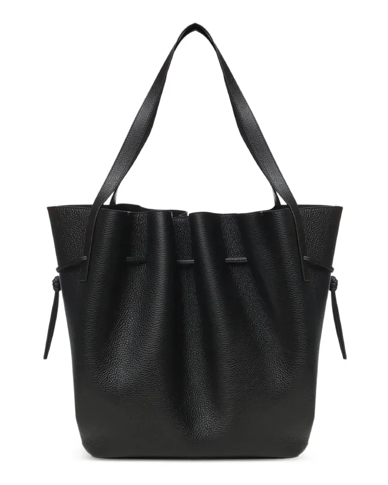 YUZEFI Scallop Tote Bag - Schwarz Schwarz