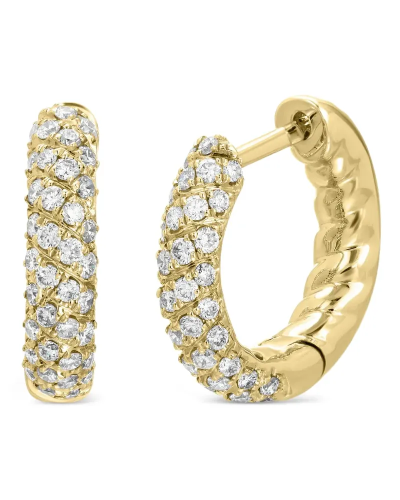 ANITA KO Kleine Zoe Ohrringe mit Diamanten - Gold Gold