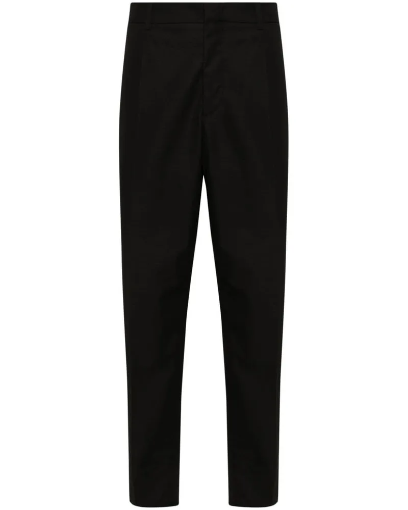 Jil Sander Hose mit Tapered-Bein - Schwarz Schwarz