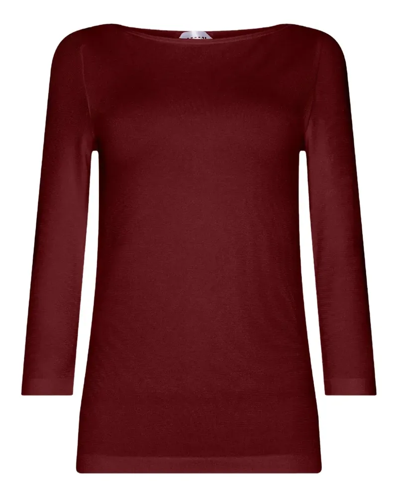 Wolford T-Shirt mit U-Boot-Ausschnitt - Rot Rot