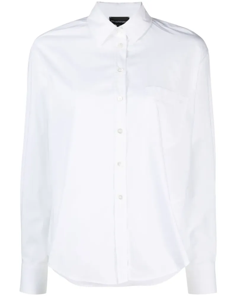 Emporio Armani Langärmeliges Hemd - Weiß Weiß