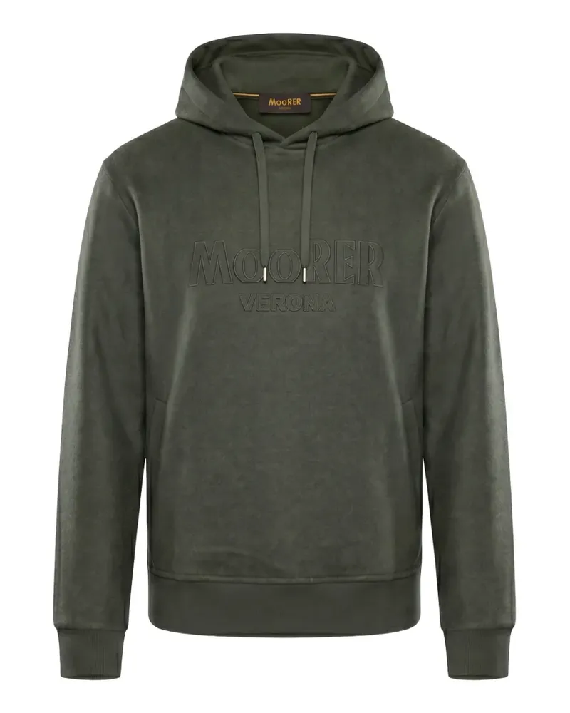 MOORER Malcom Hoodie mit Logo - Grün Grün