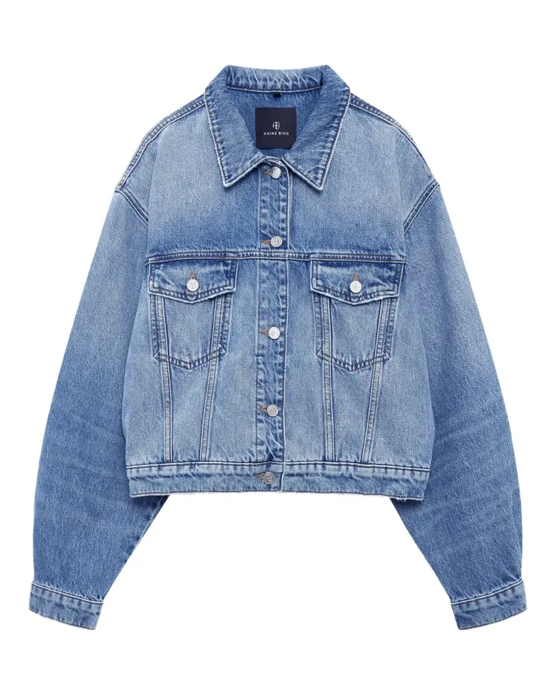 Anine Bing Geknöpfte Quincy Jeansjacke - Blau Blau