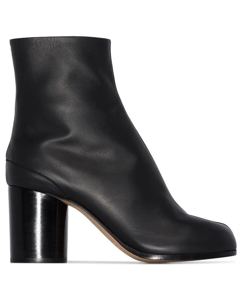 Maison Margiela Tabi Lederstiefeletten 80mm - Schwarz Schwarz