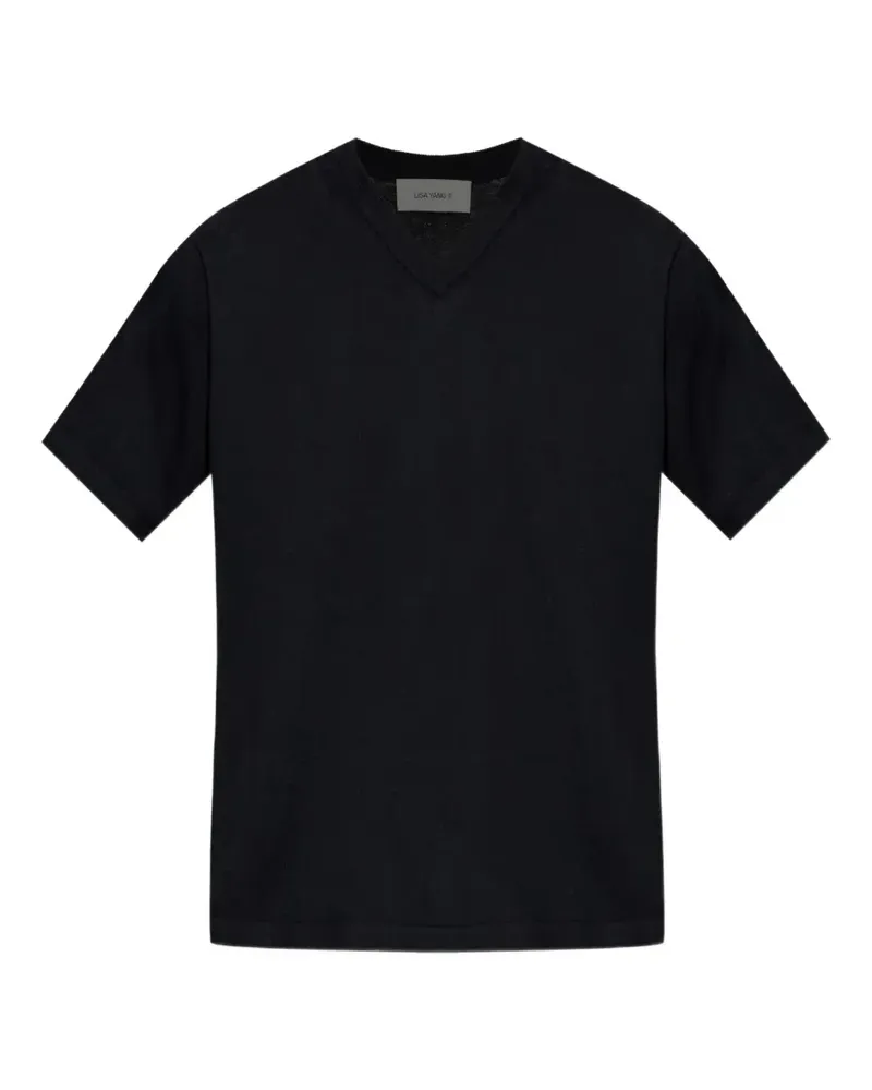 Lisa Yang V-neck T-shirt - Schwarz Schwarz