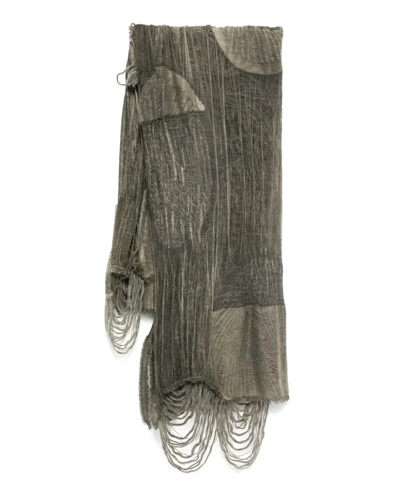 forme d'expression Schal im Distressed-Look - Grau Grau