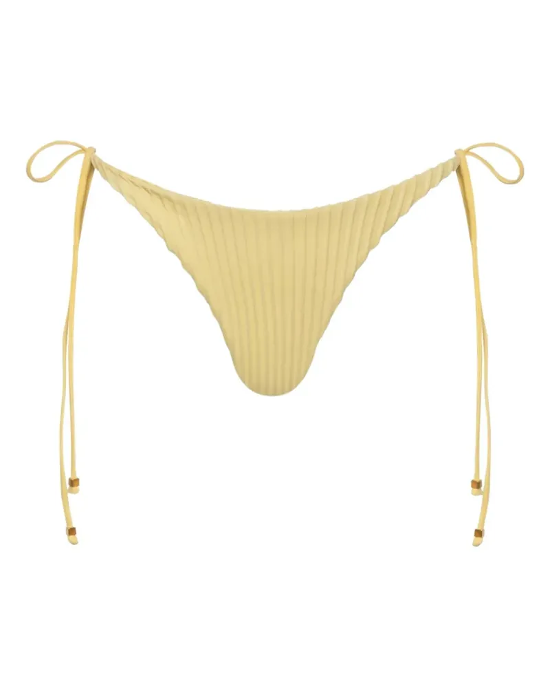 Baobab Collection Texturiertes Roma Bikinihöschen - Gelb Gelb