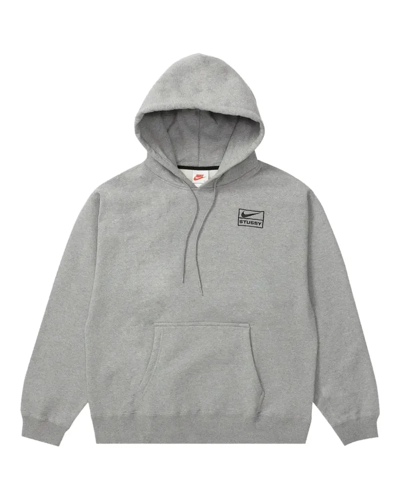 Nike Hoodie mit Logo-Stickerei - Grau Grau