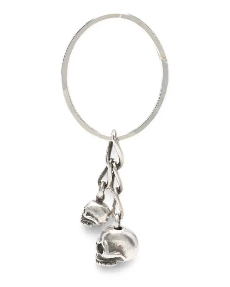 WERKSTATT:MÜNCHEN skull-charm keyring - Silber Silber