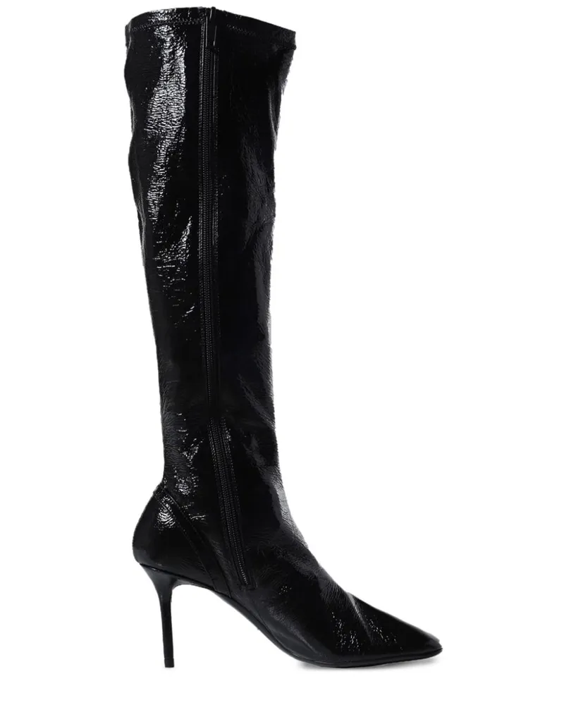 Courrèges Oblique Stiefel 75mm - Schwarz Schwarz