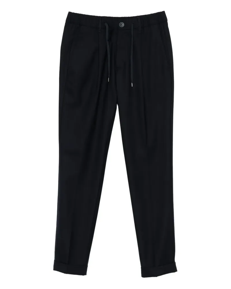 Herno Bundfaltenhose mit Kordelzug - Blau Blau