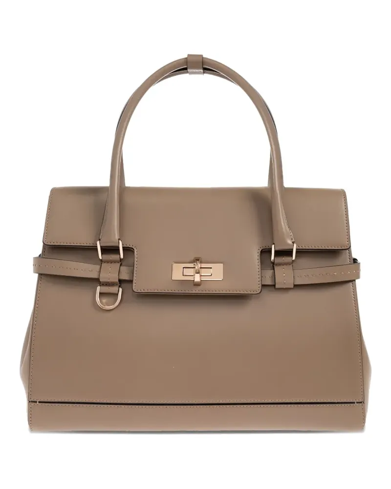 Max Mara Handtasche mit Drehverschluss - Nude Nude