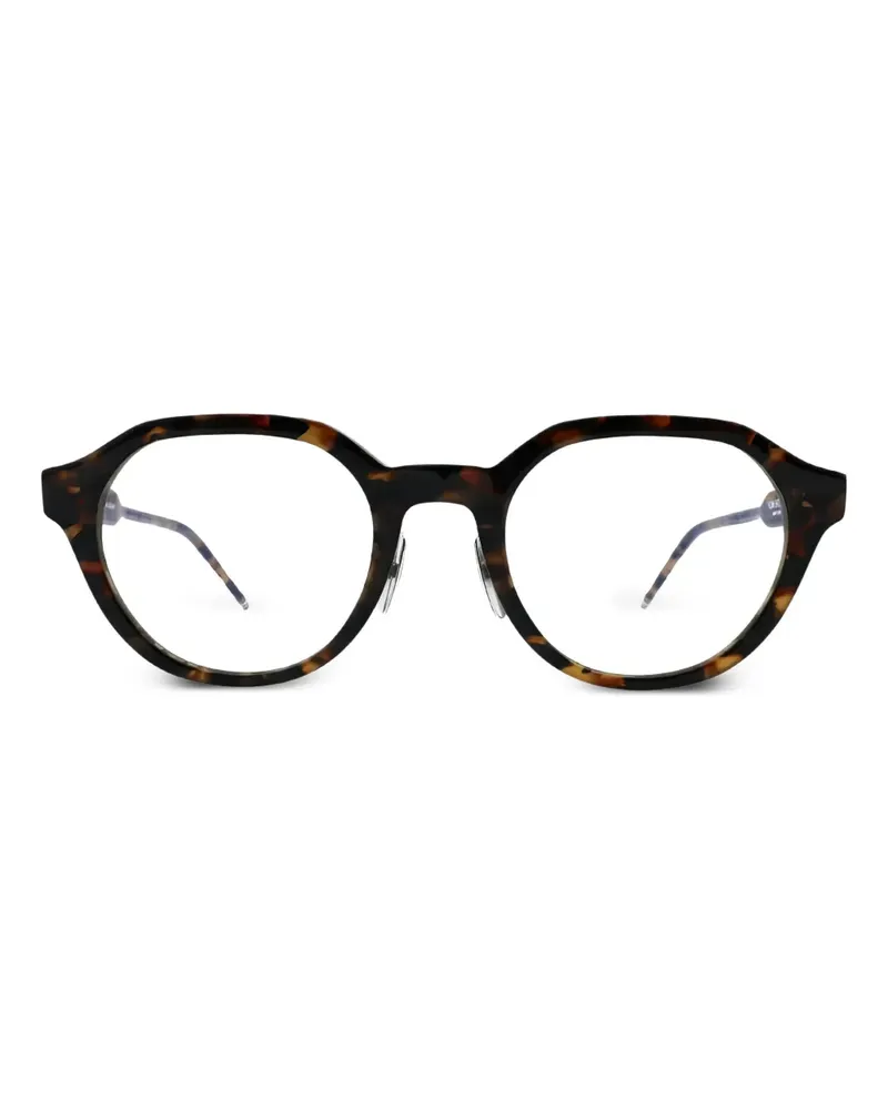 Thom Browne Brille mit rundem Gestell - Braun Braun