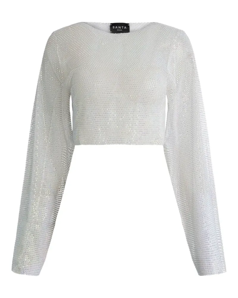 SANTA Brands Semi-transparentes Oberteil - Weiß Weiß