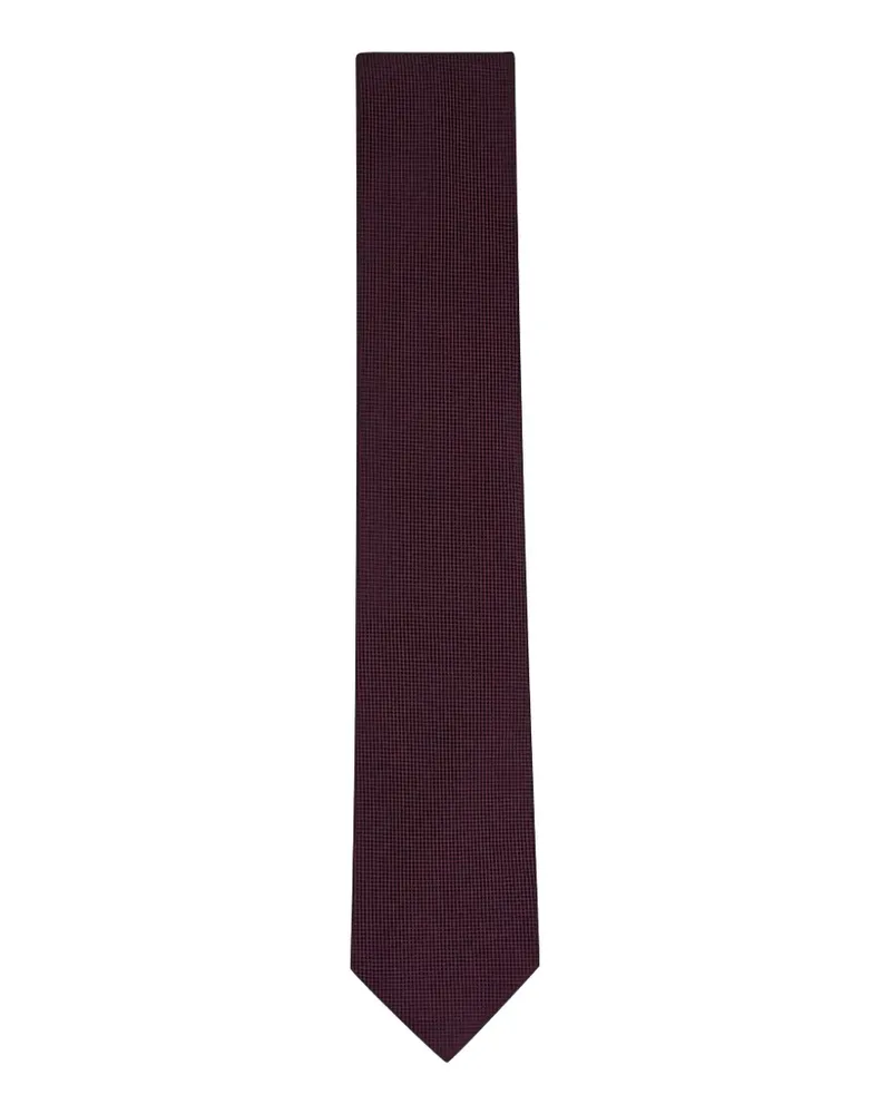 Ermenegildo Zegna textured silk tie - Rot Rot