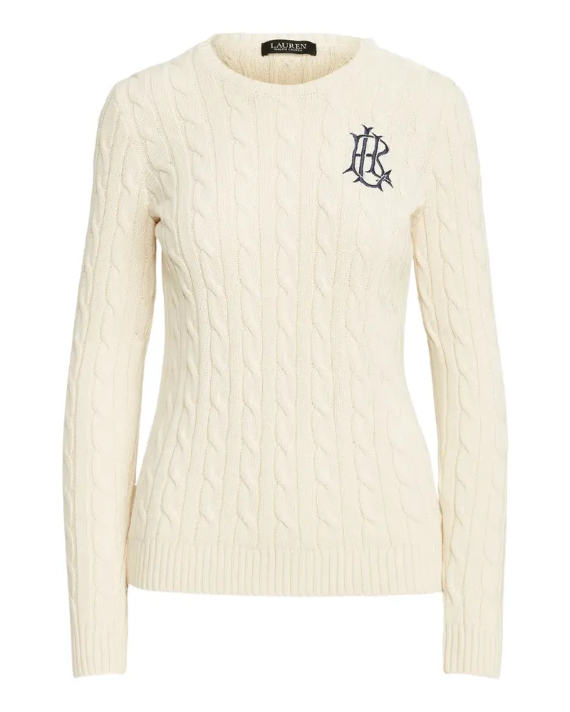 Ralph Lauren Pullover mit Zopfmuster - Nude Nude