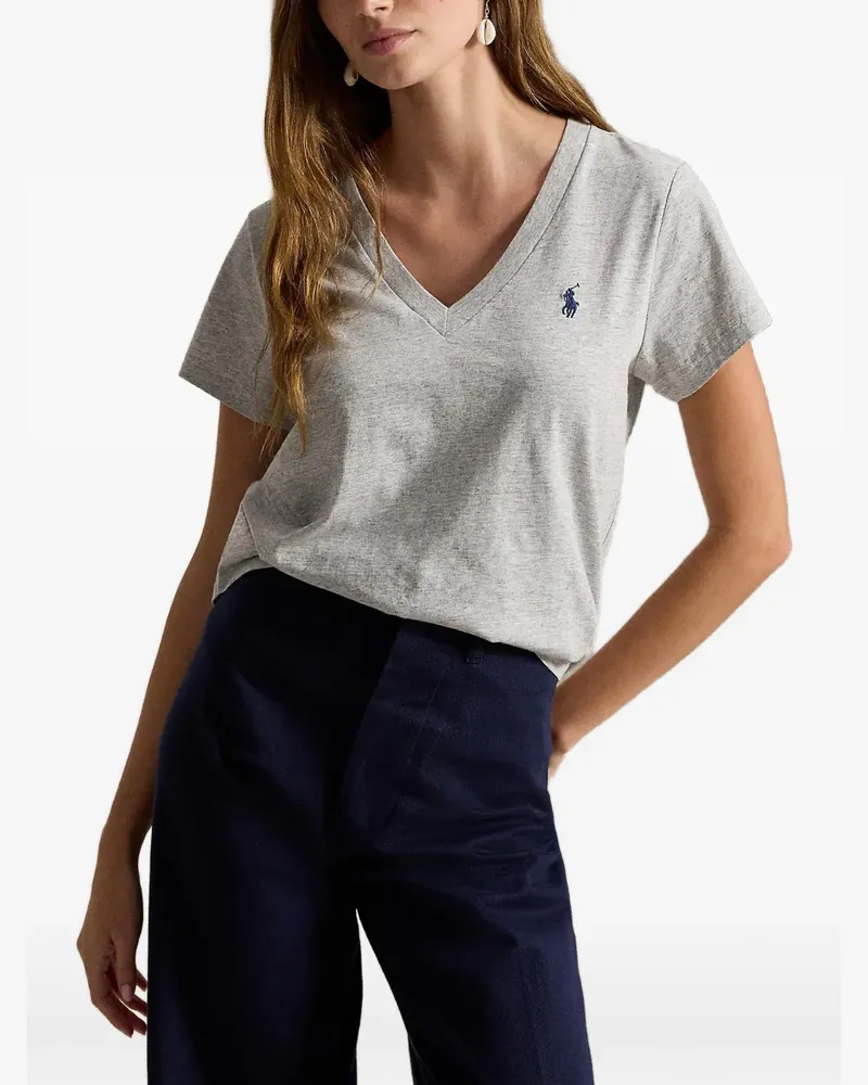 Ralph Lauren T-Shirt mit V-Ausschnitt - Grau Grau