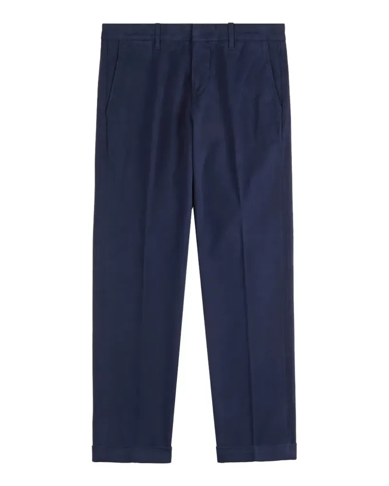 Fay Capri Hose mit Umschlag - Blau Blau