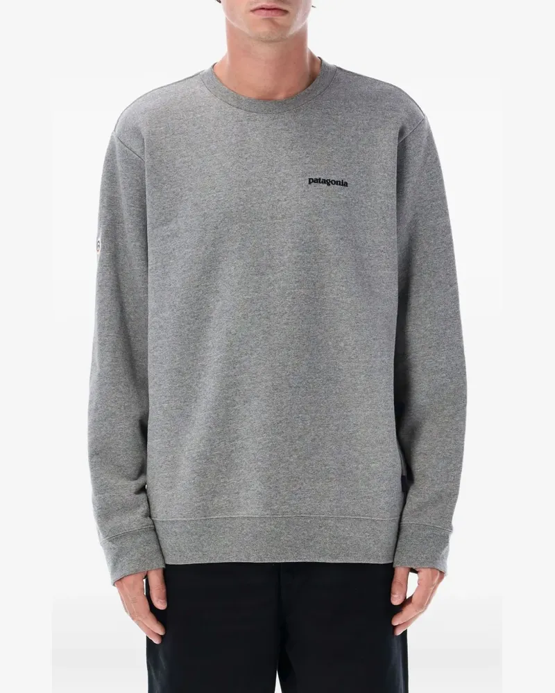 Patagonia Fitz Roy Icon Sweatshirt mit rundem Ausschnitt - Grau Grau
