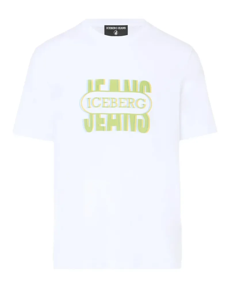 Iceberg T-Shirt mit Logo-Print - Weiß Weiß